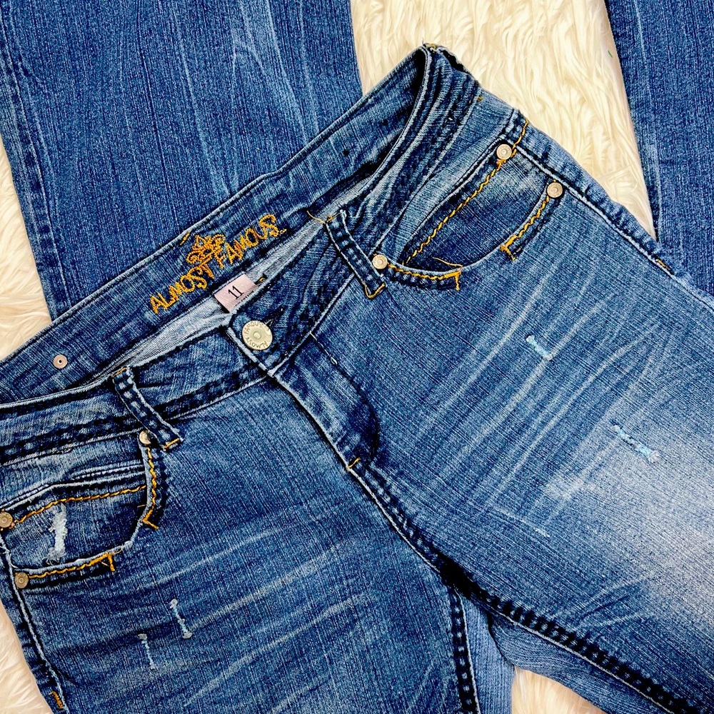 ALMOST FAMOUS Distressed Boot Cut Jeans
